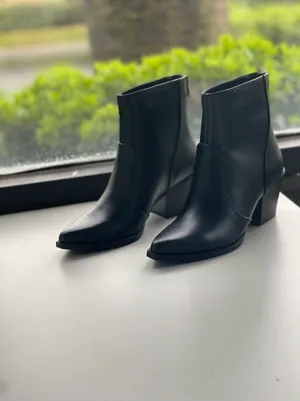 Soda Black Western Chunky Heel Ankle Bootie thumbnail 3