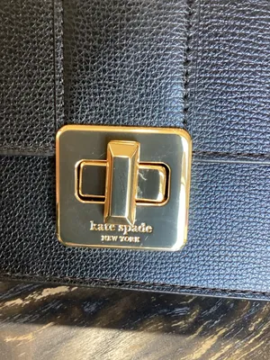 kate spade Phoebe Black Leather Mini Flap Crossbody with Turnlock Closure thumbnail 5