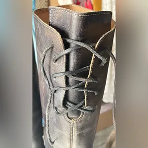 BEDSTU Brown and Black Knee-High Leather Boots thumbnail 7