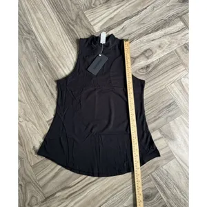 Alphalete Women's Premium Mockneck Tank - Black ,size Medium thumbnail 8