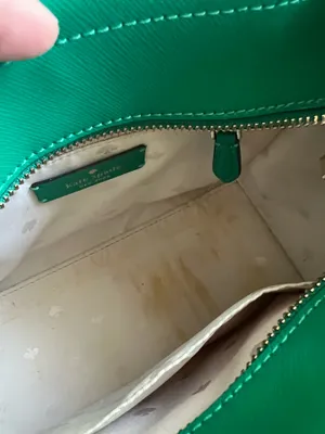 Kate Spade Staci Medium Satchel Green Saffiano Leather Crossbody Bag thumbnail 8