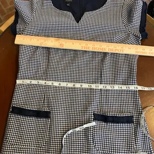 Talbots Houndstooth Ponte‎ Dress Preppy Old Money Academia Classic size 6 office thumbnail 5
