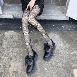 Gothic Spider Jacquard Out Sheer Tights Hollow‎ Out Women’s Pantyhose One Size thumbnail 9