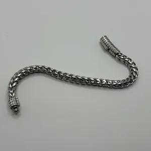 Mens Franco Bracelet 8 Inch Real Silver Solid Box Link Plated Heavy Durable New thumbnail 4