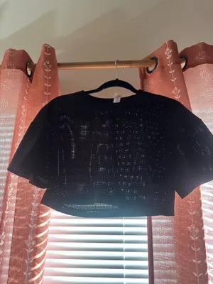 Alo Mesh Cropped Mirage Tee thumbnail 4