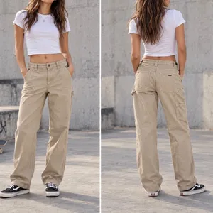 Aritzia TNA Carpenter Jeans Women's 6 Tan Utility Skater Straight Leg Relaxed thumbnail 2