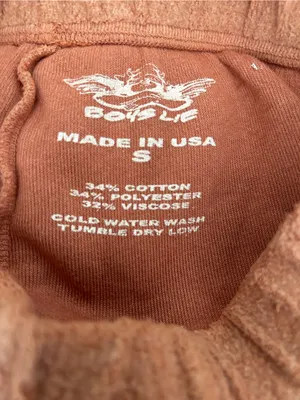 Revolve Boys Lie Pamela Inside Out Sweatpants Brown, Pink NWOT thumbnail 5