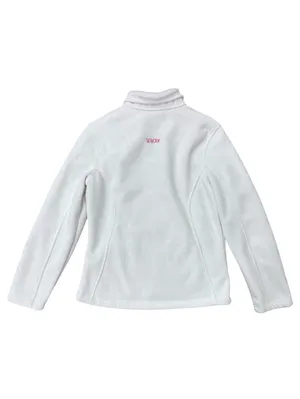 (RFB2) Women's Spyder Core Fleece Full Zip Jacket White Size Large Breast Cancer thumbnail 2