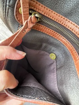 The Sak espresso brown leather crossbody. thumbnail 9