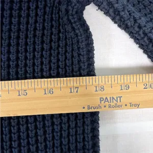 Lauren Ralph Lauren Sweater Womens Blue Chunky Knit Boat Neck 100% Cotton thumbnail 10