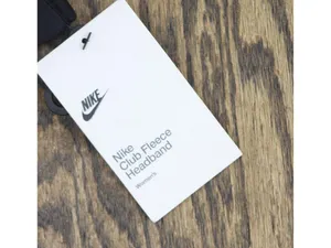 NWT Nike Womens Headband Club Fleece N.100.4360.0 Black / White thumbnail 8