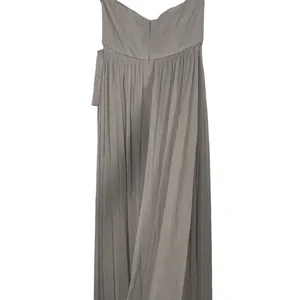 David's Bridal One Shoulder Strap Beige Maxi Dress Size 4 thumbnail 15
