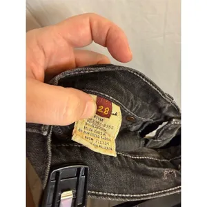 7 For All Mankind Jeans Womens Black Charcoal Wash Straight Leg 32 Inseam thumbnail 10