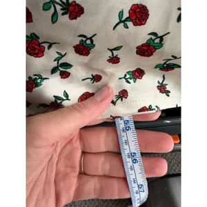 A New Day Midi Slip Dress Women L Cream Red Rose Floral Coquette Romantic thumbnail 8