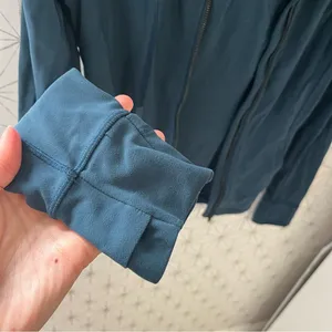 Lululemon Nulu Teal Hoodie *broken zipper thumbnail 3