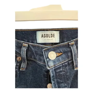 AGOLDE Nico Cabana High Rise Button Fly Dark Wash Skinny Slim Jeans Size 23 thumbnail 3