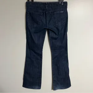 7 For‎ All Mankind The Lexie Women's 27 Petite Dark Wash Blue Denim Bootcut Jean thumbnail 2