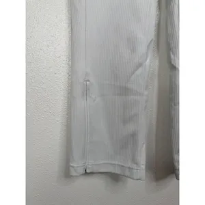 Lululemon Ribbed‎ Softstreme Zip-Leg High-Rise Cropped Pant 25" Light Vapor 8 thumbnail 8