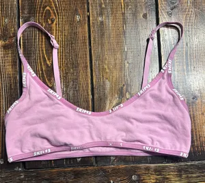 Skims hot pink sports bra size large with skims lettering thumbnail 1
