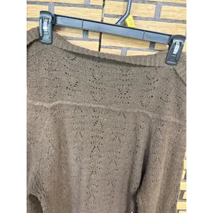 No Boundaries Brown Off‎ Shoulder Sweater Size Large thumbnail 4