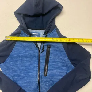 Express Brand Navy Jacket (Unisex Large) Long Sleeve Full Zip thumbnail 3