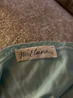Miss Elaine Light Blue Lace-Trim Maxi Slip thumbnail 5