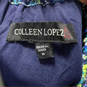 Colleen Lopez Off the Shoulder Print Dress Size Medium NWOT thumbnail 7