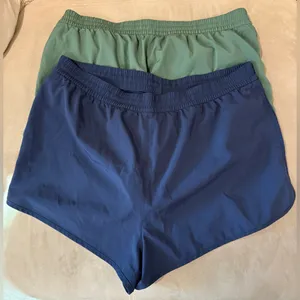 2 PINK Victoria's Secret Dark Blue &‎ Green Athletic Shorts Size XL thumbnail 1