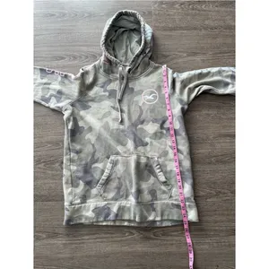 Hollister Womens Pullover Hoodie Small Gray Camo Pink Logo Sleeve Graphic Fleece thumbnail 14