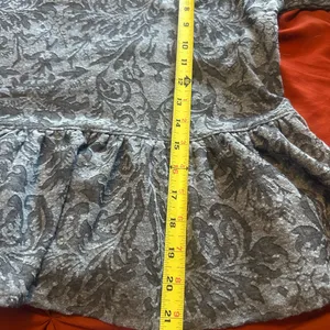 Free‎ People baby doll top gray size Xs thumbnail 8