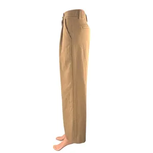 Abercrombie & Fitch Women's Tan Pleated Wide Leg High Rise Trousers Pants Sz 24 thumbnail 2