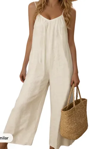 Amazon Open Back Wide Leg Jumpsuit thumbnail 1