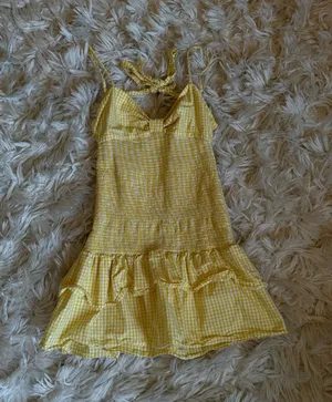 ZARA Yellow Mini Dress thumbnail 1