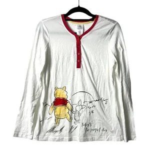 Disney Winnie the Pooh long‎ sleeve shirt women’s small thumbnail 1