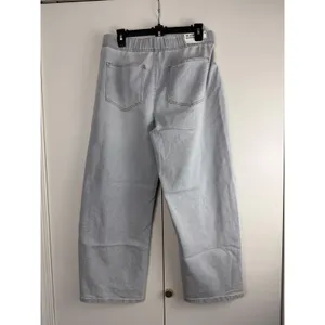 Kensie Jeans High‎ Rise Wide Leg Pull On Denim Pants Logan Blue Medium NEW thumbnail 2