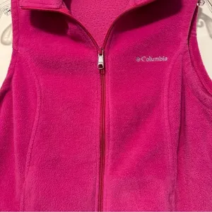 Columbia Women’s Benton Springs™ Fleece Vest hot pink size S thumbnail 2