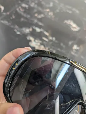 Bevi Oversized Shield Sunglasses Black thumbnail 2