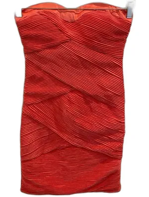 Daisy Coral Strapless Tube Top Mini Short Dress Women's Sz Medium thumbnail 1