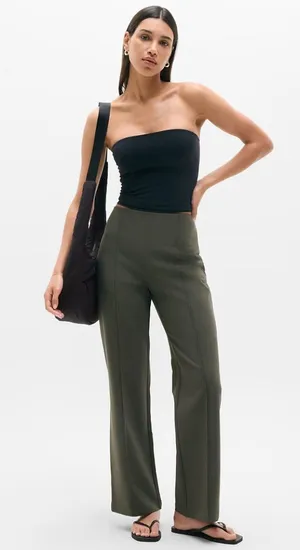 New Athleta 8 All Ways High Rise Bootcut Pant Mountain Olive Size 8 Regular thumbnail 1