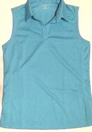 Womens LANDS END Sleeveless Active Wear T.Shirt Size X Small Turquoise NWOT thumbnail 1