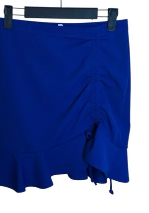 Sensational Collection Y2K Royal Blue Ruffle Mini Skirt thumbnail 1