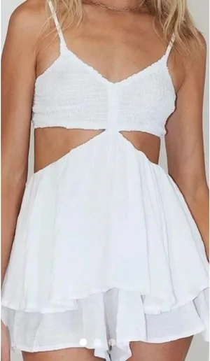Princess Polly Romper White thumbnail 1
