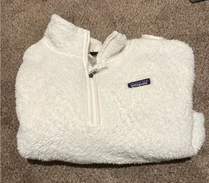 Patagonia White Fleece Pullover thumbnail 1