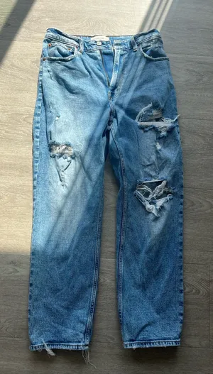 Abercrombie High-Rise Jeans Ankle Straight Curve Love thumbnail 1