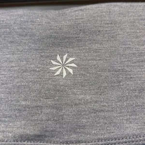 Athleta High Rise Chaturanga Leggings Heathered Grey White Side Stripe Size M thumbnail 5