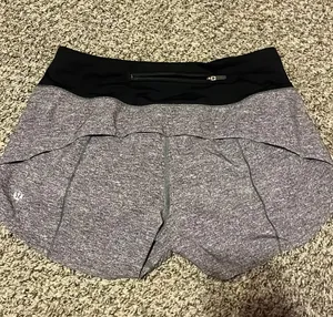 Grey Lululemon Speed Up Shorts 4" thumbnail 2