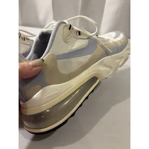 Nike Air‎ Max 270 React CT1287-100 White Fossil Running Shoes Sneakers Women 8.5 thumbnail 5