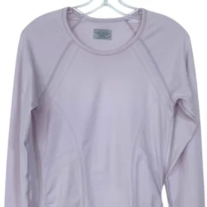 Athleta Fastest Track Momentum Seamless Long Sleeve Ruched Top XS Purple Lilac thumbnail 3