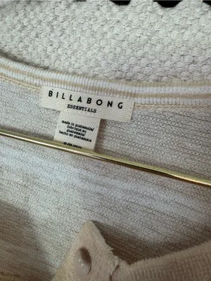 Billabong Tan Striped Henley Long-Sleeve Shirt thumbnail 2
