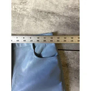 Wilfred Aritzia Melina Light Blue Vegan Leather Pants Straight Leg Size 2 thumbnail 3